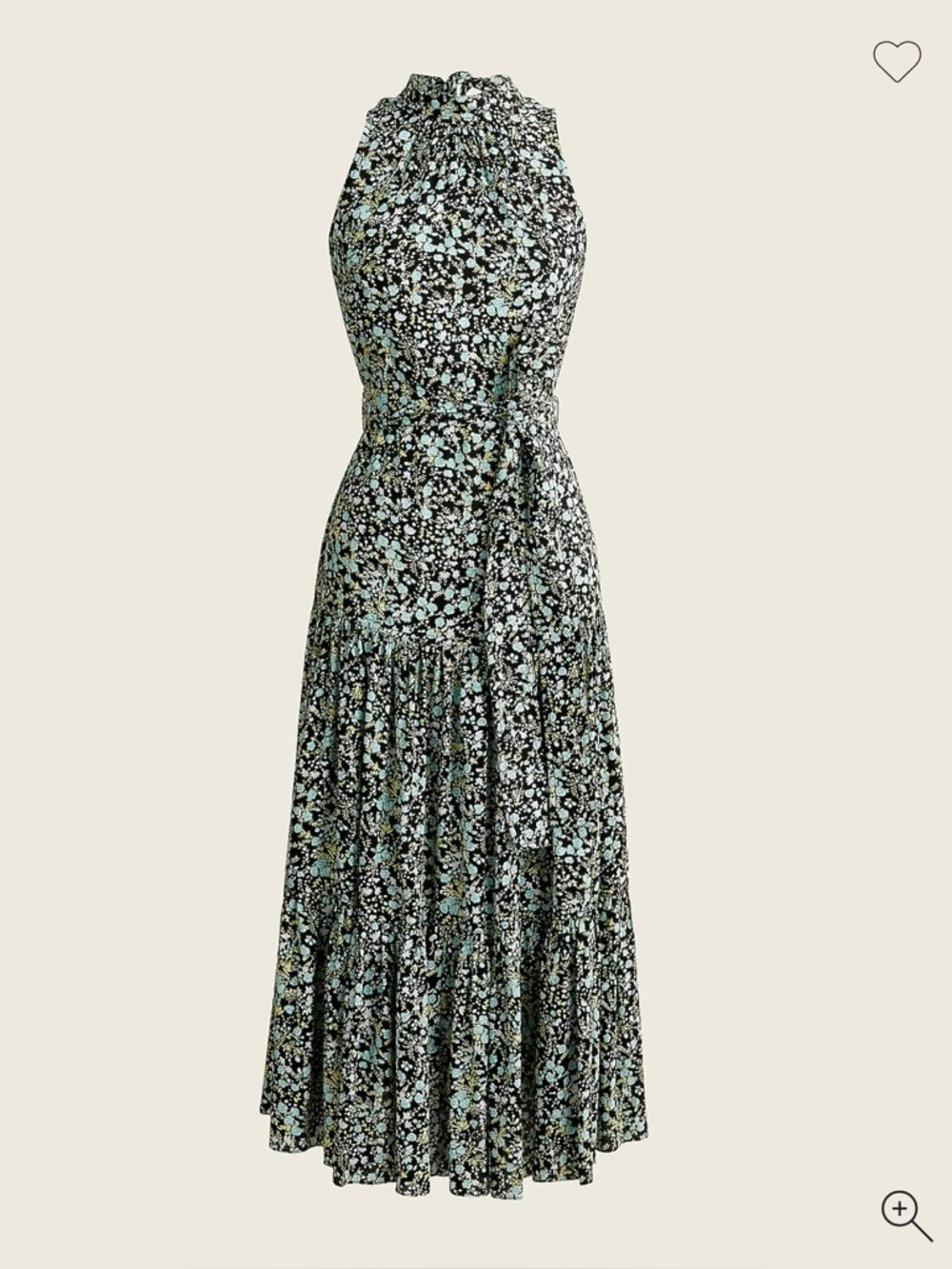 J. Crew Drapey Tiered Dress in Fall Garden Floral.  Size 4